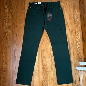 Levi’s 511 Slim Stretch Green NWT 34x34